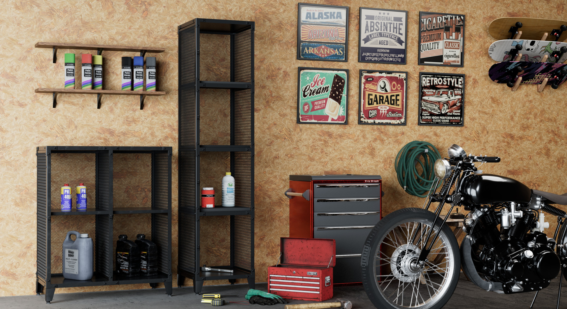 メッシュロッカーシーン